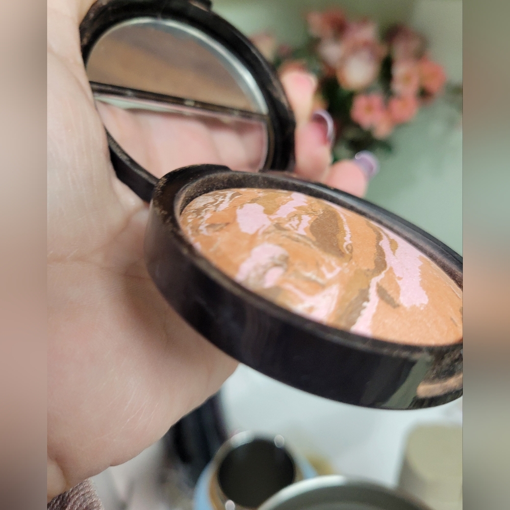 Laura Geller Baked Blush & Bronze Marblized 2 In 1 GINGER BRONZE NATURAL FINISH - Picture 5 of 9